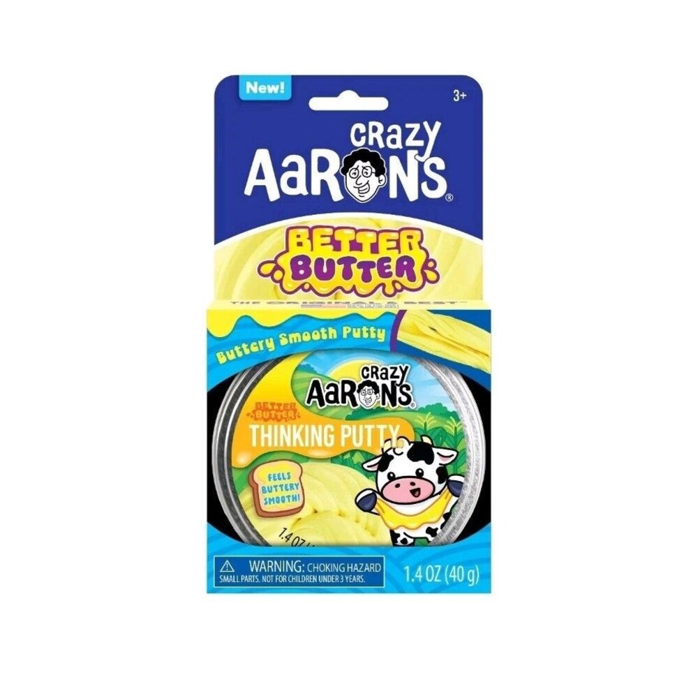 Aarons Crazy BETTER BUTTER Thinking Putty 1.4 oz, Novelty Fidget Sensory Toy NEW